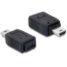 Adapter USB micro A+B gniazdo - mini USB 5-pin. wtyk Delock 65155