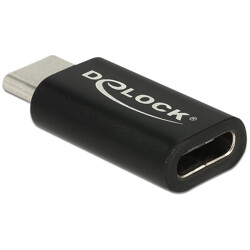 Adapter USB-C męsko-żeński zgodny z USB 40Gbps oraz Thunderbolt 3 i 4 Delock 65697