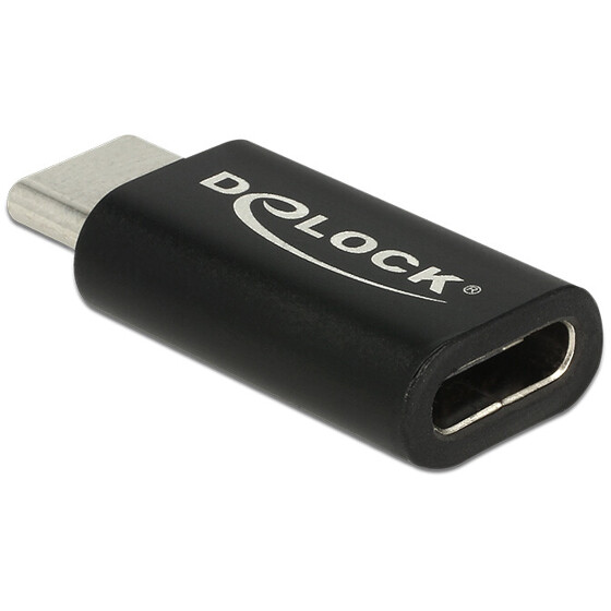 Adapter USB-C męsko-żeński zgodny z USB 40Gbps oraz Thunderbolt 3 i 4 Delock 65697