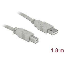 Przewód z wtykiem męskim USB 2.0 typ A - wtyk męski USB 2.0 typ B 1,8 m Delock 82215