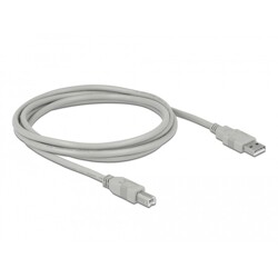 Przewód z wtykiem męskim USB 2.0 typ A - wtyk męski USB 2.0 typ B 1,8 m Delock 82215 Przewód z wtykiem męskim USB 2.0 typ A - wtyk męski USB 2.0 typ B 1,8 m Delock 82215