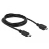 Kabel USB 2.0 micro B wtyk - USB 2.0 mini wtyk 1m Delock 83177