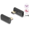 Adapter USB 40Gbps USB-C PD 3.1 240W męsko-żeński obrócony kątowy w lewo / w prawo 8K 60Hz Delock 60244