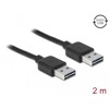 Przewód USB 2.0 typ A na USB 2.0 typ A 2m czarny Delock 85556