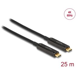 Kabel video premium USB-C 4K 60Hz 25m Delock 84126
