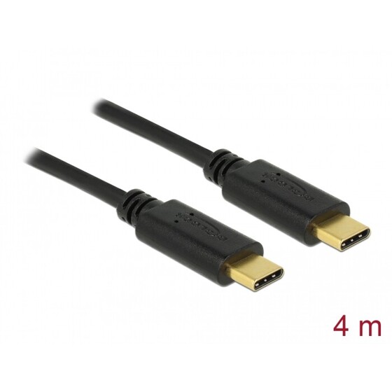 Kabel USB 2.0 typ C - typ C 4m 3A Delock 83868
