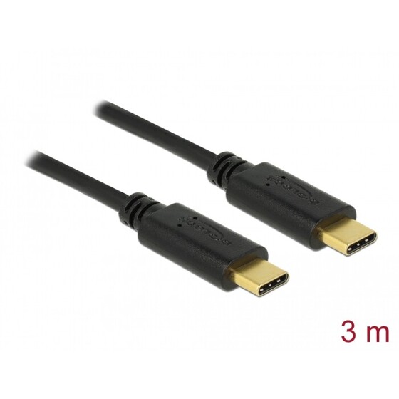 Kabel USB 2.0 typ C - typ C 3m 3A Delock 83867