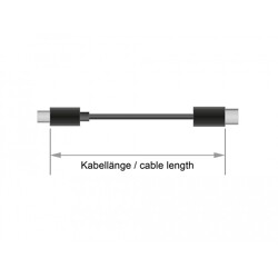 Kabel USB 2.0 typ C - typ C 3m 3A Delock 83867