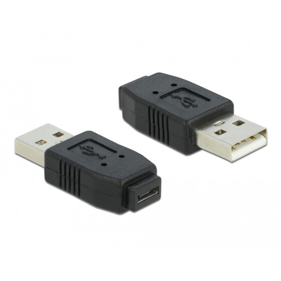 Adapter USB micro A+B gniazdo - USB A wtyk Delock 65029