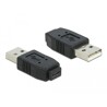 Adapter USB micro A+B gniazdo - USB A wtyk Delock 65029