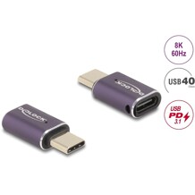 Adapter USB 40Gbps USB-C PD 3.1 240W port saver męsko-żeński 8K 60Hz metalowy Delock 60286