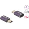 Adapter USB 40Gbps USB-C PD 3.1 240W port saver męsko-żeński 8K 60Hz metalowy Delock 60286