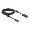 Aktywny kabel USB-C do HDMI - DP Alt Mode 4K 60Hz 5m Delock 85972