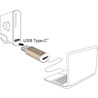 Adapter USB 2.0 micro-B wtyk żeński - USB-C 2.0 z wtykiem męskim miedziany Delock 65677