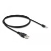 Kabel USB 2.0 typ A męski na 4x oddzielne żyły 1m czarny Delock 64184