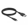 Kabel DP USB-C do DisplayPort 8K 60Hz 1m z certyfikatem Delock 86038