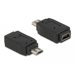 Adapter USB micro B wtyk - mini USB 5-pin. gniazdo Delock 65063