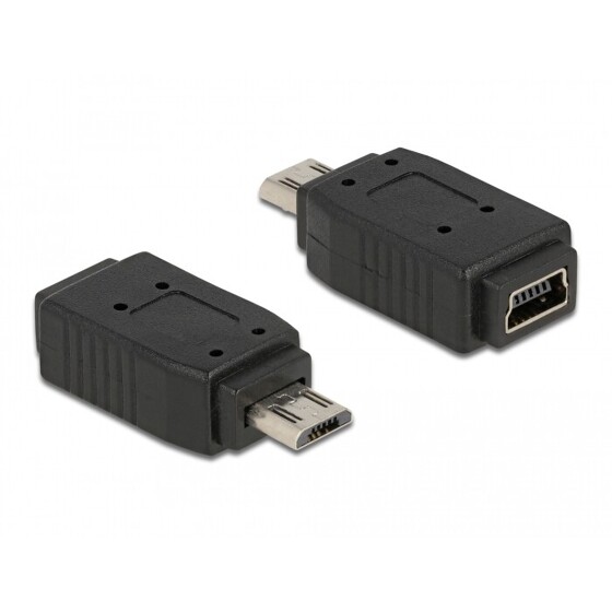 Adapter USB micro B wtyk - mini USB 5-pin. gniazdo Delock 65063