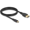 Kabel DP USB-C do DisplayPort 8K 60Hz 1,5m z certyfikatem Delock 86040