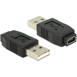 Adapter USB 2.0 A wtyk - mini USB B 5-pin. gniazdo Delock 65094
