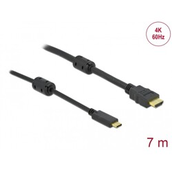 Aktywny kabel USB-C do HDMI - DP Alt Mode - 4K 60Hz 7m Delock 85973