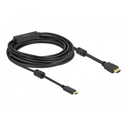 Aktywny kabel USB-C do HDMI - DP Alt Mode - 4K 60Hz 7m Delock 85973