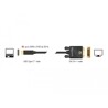 Kabel USB-C na DVI 24+1 męski - DP Alt Mode - 4K 30Hz 1m czarny Delock 85320