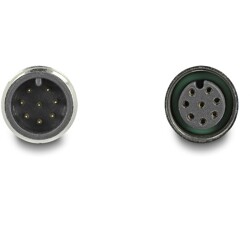 Przewód adapter M12 A-coded 8-pin męski-żeński PUR TPU 2m Delock 80402