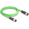 Przewód adapter M12 D-coded 4-pin męski-żeński PUR TPU 1m Delock 80406