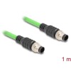 Przewód adapter M12 A-coded 8-pin męski-męski PUR TPU 1m Delock 80411