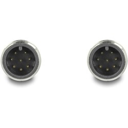 Przewód adapter M12 A-coded 8-pin męski-męski PUR TPU 2m Delock 80412