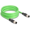 Przewód adapter M12 A-coded 8-pin męski-męski PUR TPU 5m Delock 80414