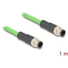 Przewód adapter M12 D-coded 4-pin męski-męski PUR TPU 1m Delock 80416
