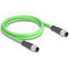 Przewód adapter M12 D-coded 4-pin męski-męski PUR TPU 1m Delock 80416