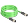 Przewód adapter M12 D-coded 4-pin męski-męski PUR TPU 5m Delock 80419