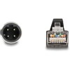 Przewód adapter M12 D-coded 4-pin męski-RJ45 męski PUR TPU 5m Delock 80429