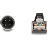 Przewód adapter M12 D-coded 4-pin męski-RJ45 męski PUR TPU 5m Delock 80429