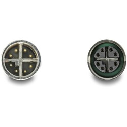 Przewód adapter M12 X-coded 8-pin męski-żeński PUR TPU 1m Delock 80431