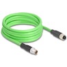 Przewód adapter M12 X-coded 8-pin męski-żeński PUR TPU 5m Delock 80434