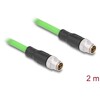 Przewód adapter M12 X-coded 8-pin męski-męski PUR TPU 2m Delock 80437