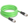 Przewód adapter M12 X-coded 8-pin męski-męski PUR TPU 5m Delock 80439