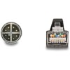Przewód adapter M12 X-coded 8-pin męski-RJ45 męski PUR TPU 5m Delock 80444