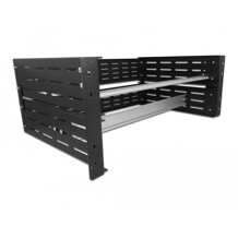 Uchwyt z szyną DIN 19" 4U czarna Delock 42632