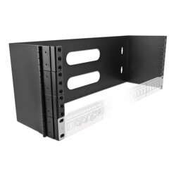 Uchwyt ścienny do szafy Rack 19" 4U czarny Delock 43317