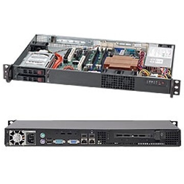 SuperMicro 510T-203B 1U 2xHDD 2,5" Hot-Swap mini-ITX