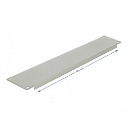 Osłona - zaślepka do szafy Rack 19" 2U szara Delock 66534