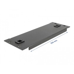 Osłona - zaślepka do szafy Rack 10" 2U czarna Delock 66578