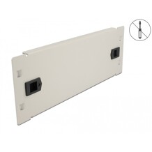 Osłona - zaślepka do szafy Rack 10" 2U szara Delock 66631