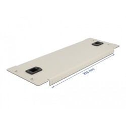 Osłona - zaślepka do szafy Rack 10" 2U szara Delock 66631