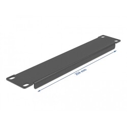Osłona - zaślepka do szafy Rack 10" 1U czarna Delock 66660